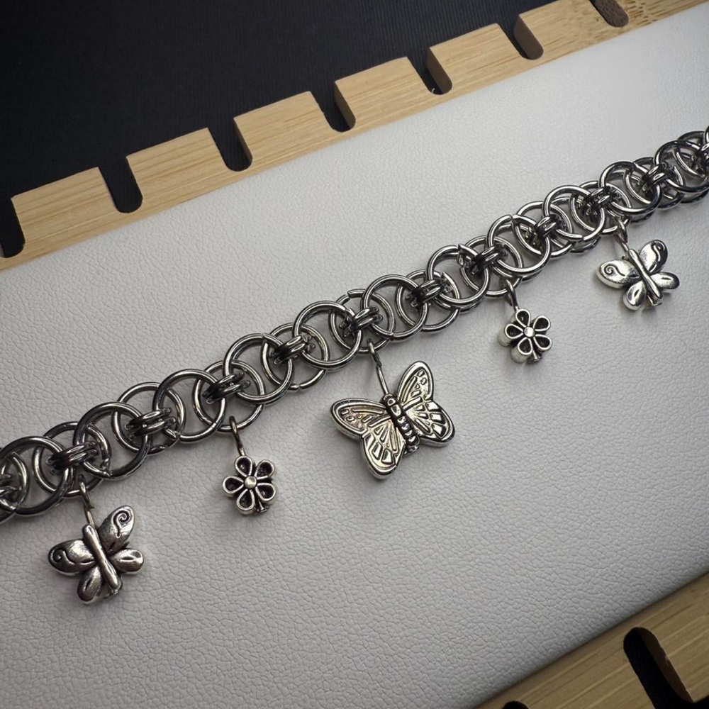 chainmail butterfly bracelet